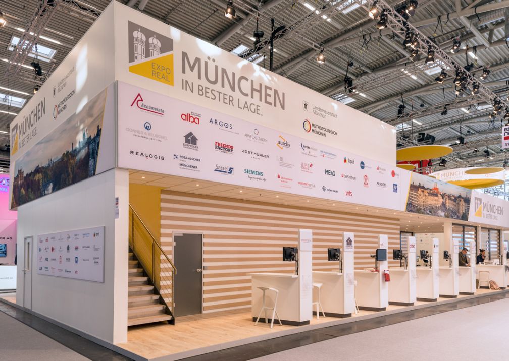 EXPO REAL München Messestand Eingang