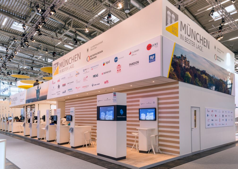 EXPO REAL München Messestand Eingang