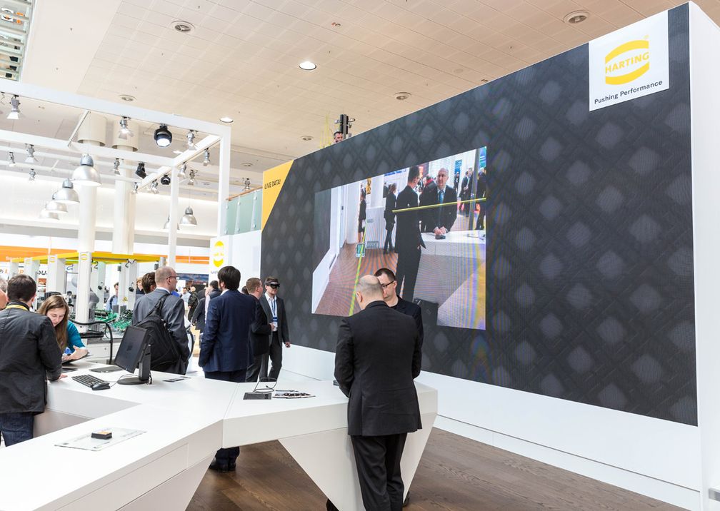 Hannover Messe Harting Messestand