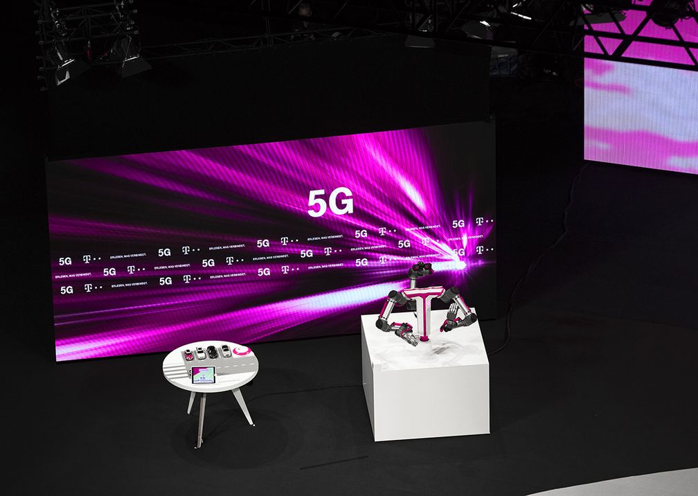 Telekom Hauptversammlung Bühne